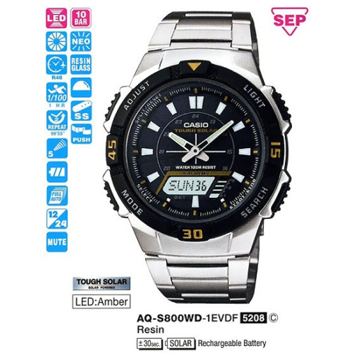 Годинник CASIO AQ-S800WD-1EVEF