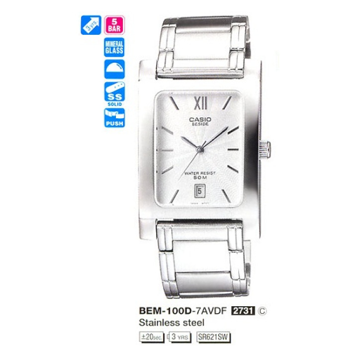 Годинник CASIO BEM-100D-7AVEF
