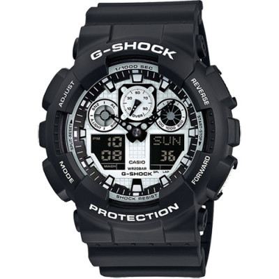 Часы наручные CASIO G-SHOCK GA-100BW-1AER