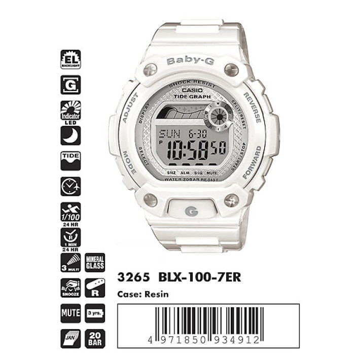 Годинник CASIO BABY-G BLX-100-7ER