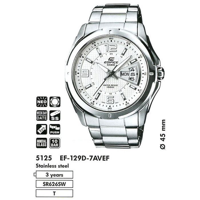 Годинник CASIO EDIFICE EF-129D-7AVEF
