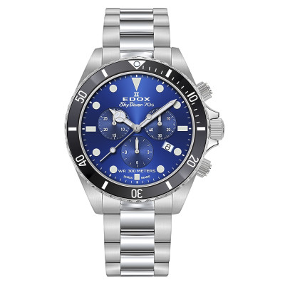 Часы Edox SkyDiver 70S Chronograph 10238 3NM BUI