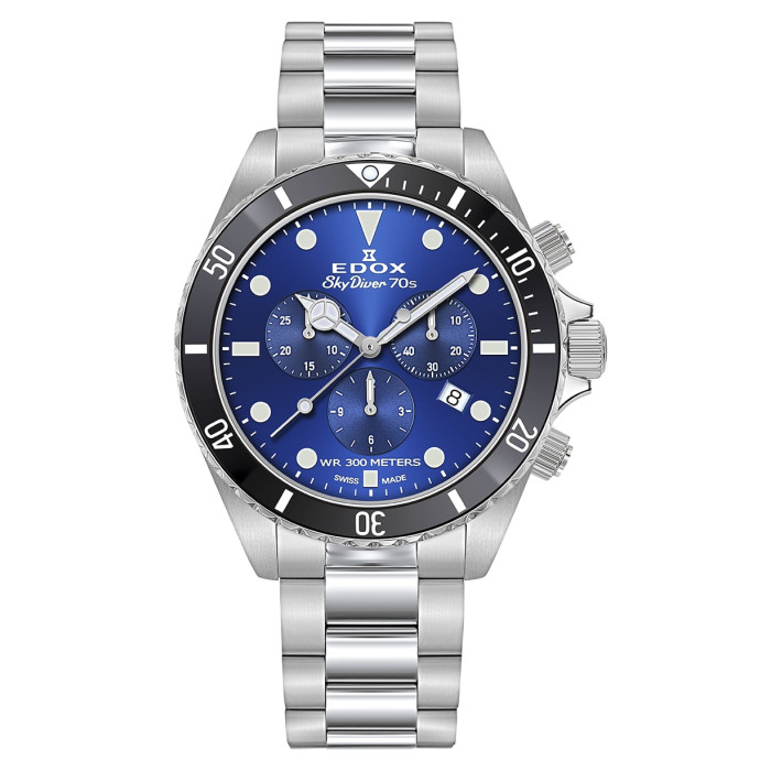 Годинник Edox SkyDiver 70S Chronograph 10238 3NM BUI