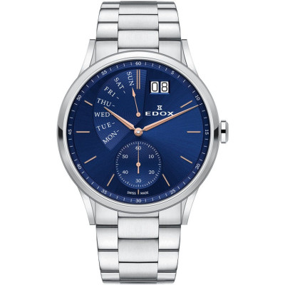 Годинник Edox Les Vauberts Day Retrograd 34500 3M BUIR