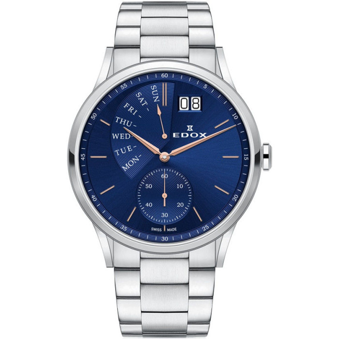 Годинник Edox Les Vauberts Day Retrograd 34500 3M BUIR