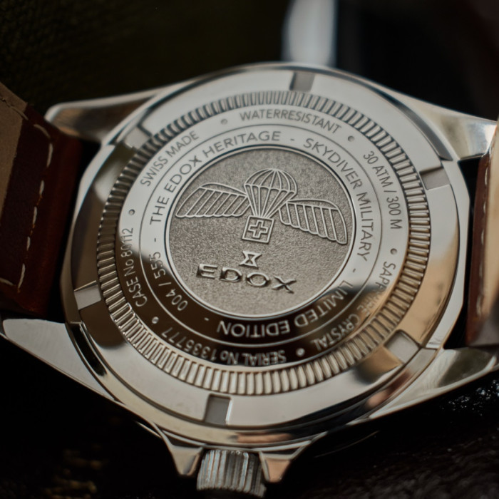 Наручний годинник EDOX 80112 3VM NIBEI Skydiver Military L.E. 