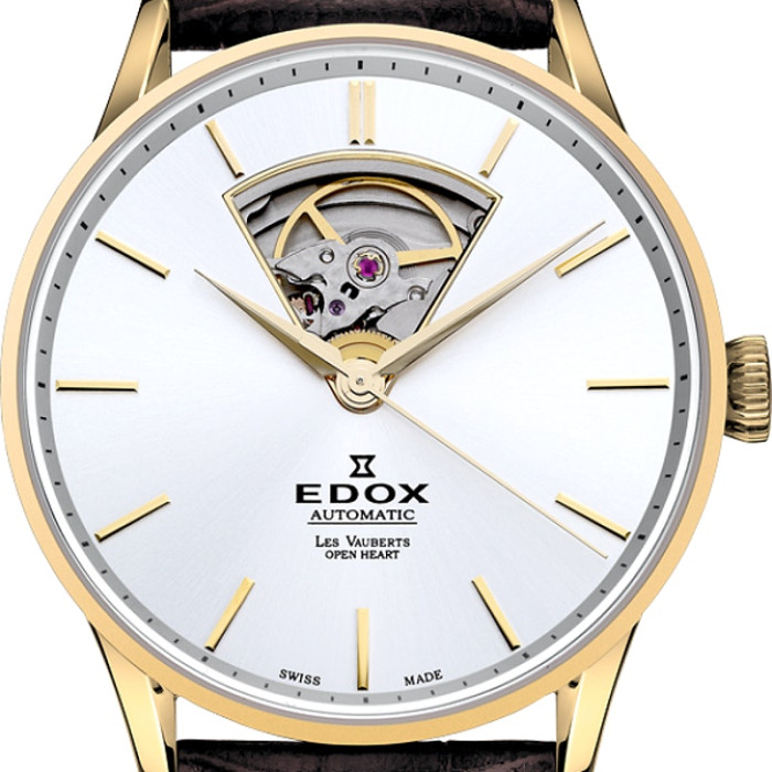 Годинник Edox Les Vauberts Open Heart Automatic 85010 37J AID