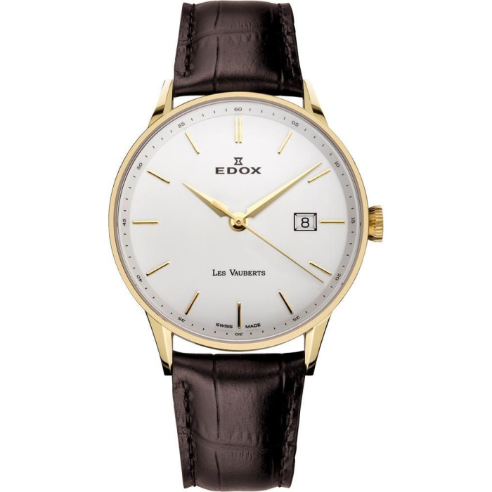 Годинник Edox Les Vauberts 3-Hands Date 70172 37JA AID