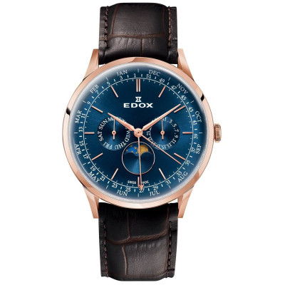 Часы Edox Les Vauberts Annual Calendar 40101 37RC BUIR
