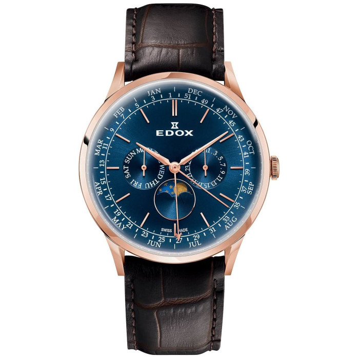 Годинник Edox Les Vauberts Annual Calendar 40101 37RC BUIR