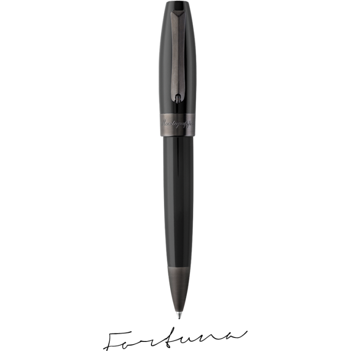 Кулькова ручка Fortuna Ruthenium pl. & Black ISFORBLC