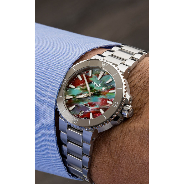 Годинник Oris Aquis Date Upcycle 733.7770.4150 MB 8.18.05