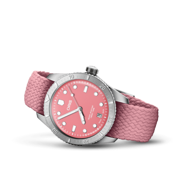 Годинник Oris Diving Sixty-Five 733.7771.4058 TS 3.19.04S Cotton Candy