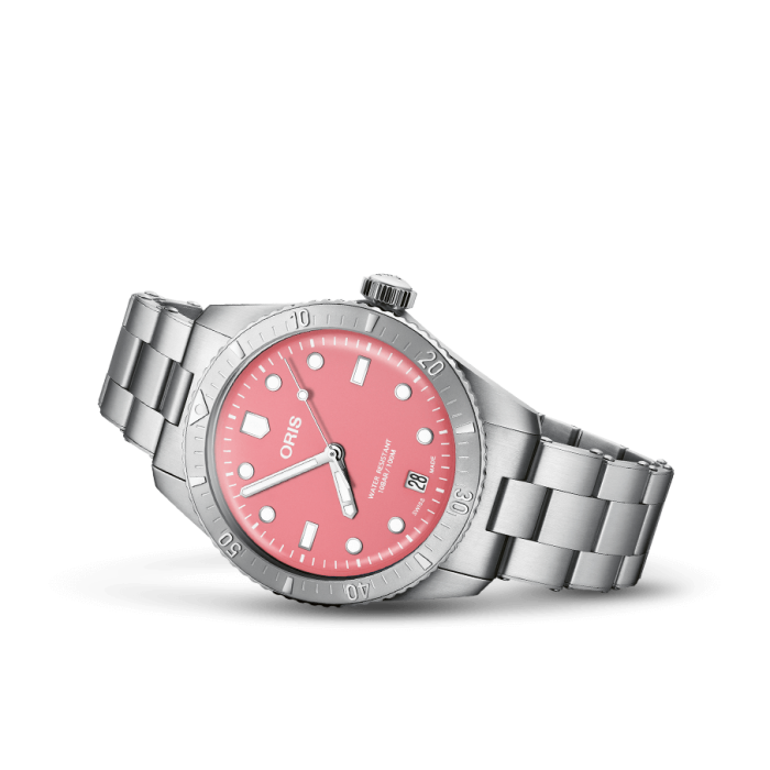 Годинник Oris Diving Sixty-Five 733.7771.4058 MB 8.19.18 Cotton Candy