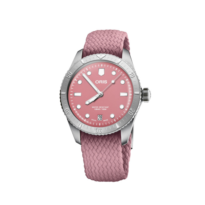 Годинник Oris Diving Sixty-Five 733.7771.4058 TS 3.19.04S Cotton Candy