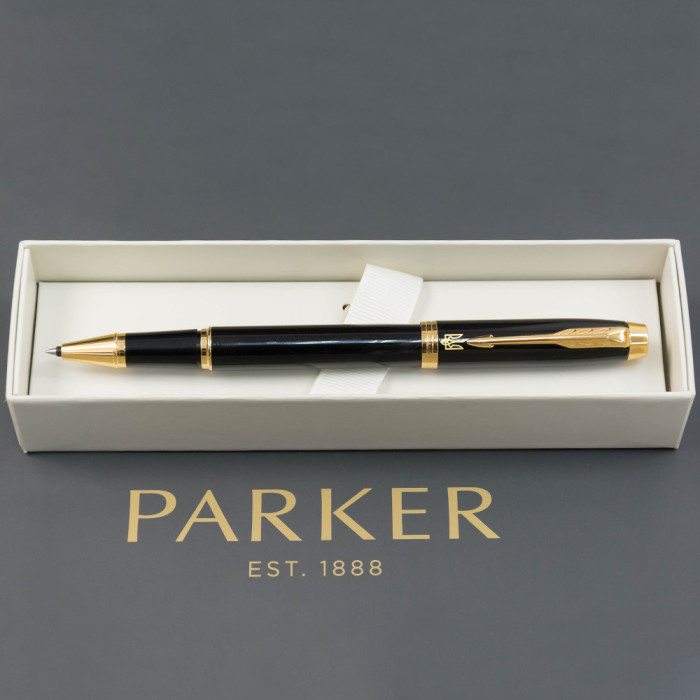 Ручка-ролер Parker IM Black GT RB Тризуб 22022_TR4