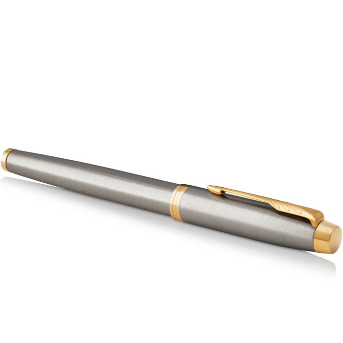 Ручка-ролер Parker IM Brushed Metal GT RB Тризуб 22222_TR4