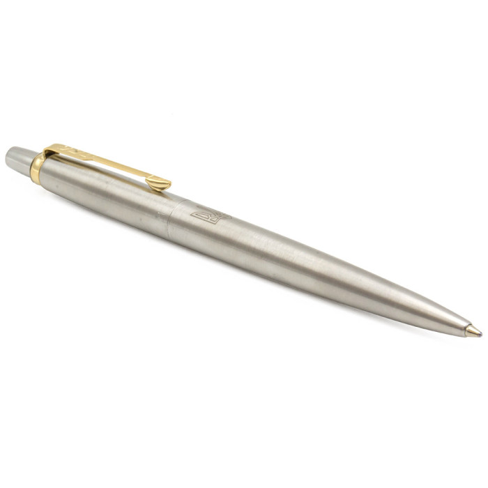Ручка кулькова Parker JOTTER Stainless Steel GT BP Тризуб прозорий 16032_T010b
