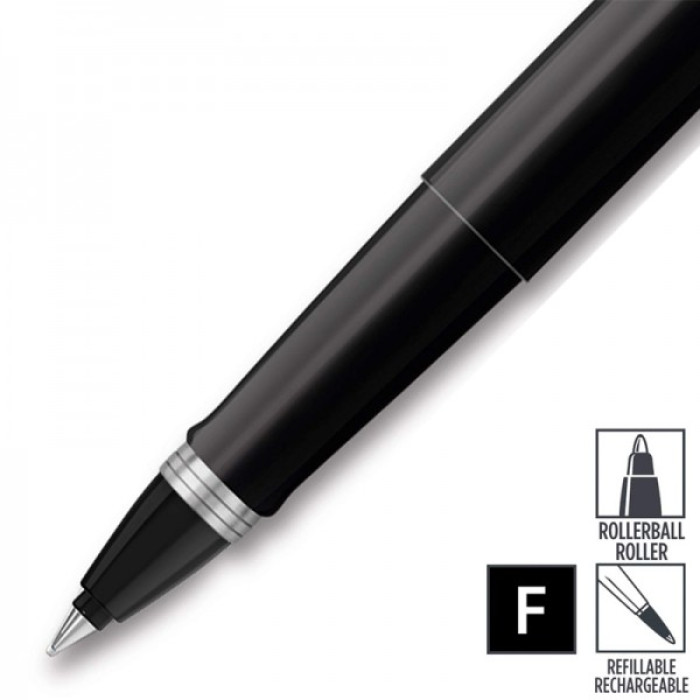 Ручка роллер Parker JOTTER 17 Standard Black CT RB 15 621