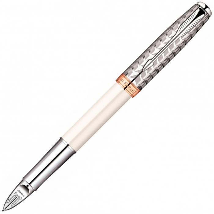 Ручка роллер Parker Sonnet Metal & Pearl CT 5TH 85 552M