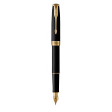 Перова ручка Parker SON 17 Matte Black Lacquer GT FP F 84 811