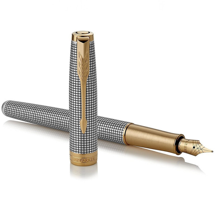 Перова ручка Parker SONNET 17 Cisele Silver GT FP F 88 211