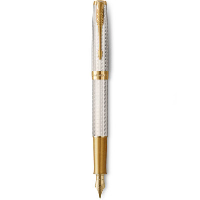 Ручка перьевая Parker SONNET 17 Silver Mistral GT FP F 88 611