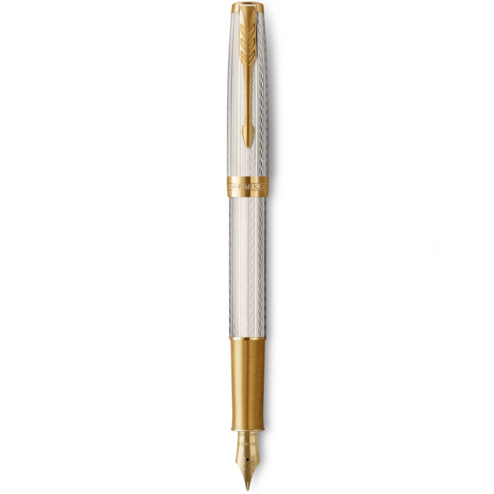 Ручка перьевая Parker SONNET 17 Silver Mistral GT FP F 88 611