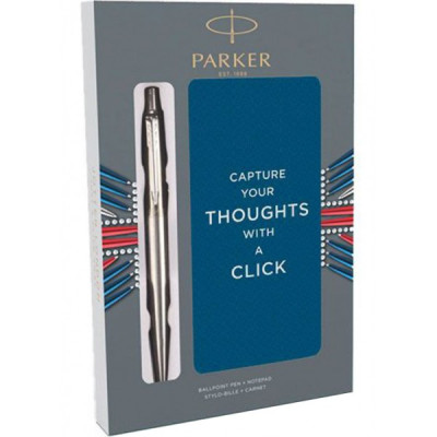 Набор ручек Parker JOTTER 17 SS CT BP + блокнот XMAS18 16 132b18