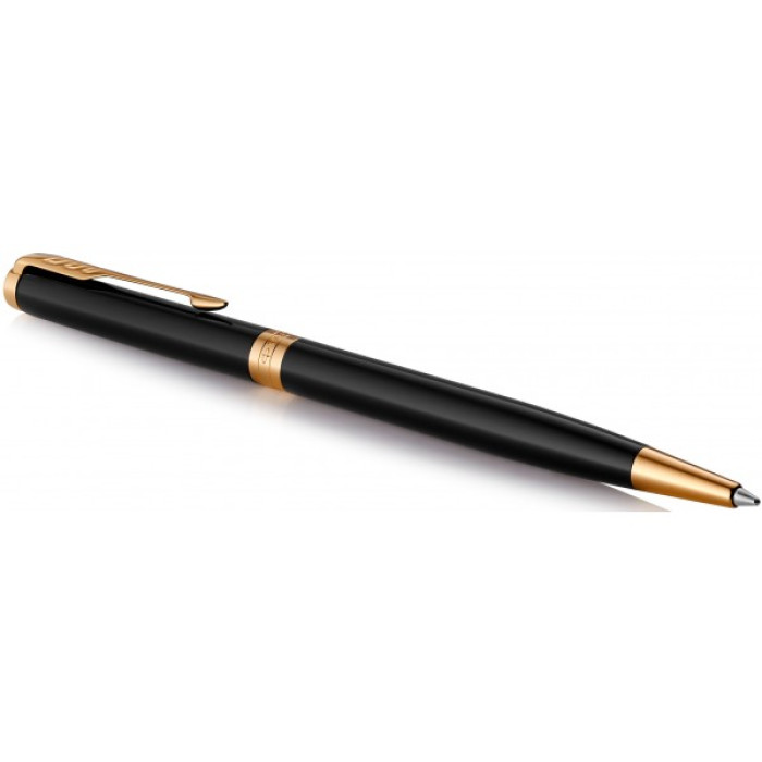 Кулькова ручка Parker SONNET 17 Slim Black Lacquer GT BP 86 031