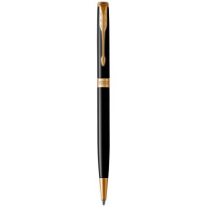 Кулькова ручка Parker SONNET 17 Slim Black Lacquer GT BP 86 031