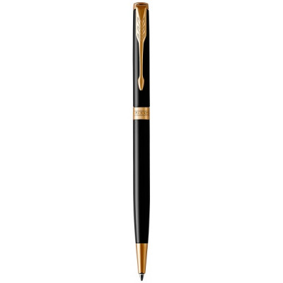 Кулькова ручка Parker SONNET 17 Slim Black Lacquer GT BP 86 031