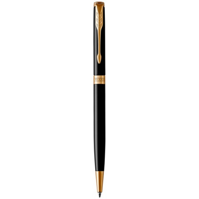 Кулькова ручка Parker SONNET 17 Slim Black Lacquer GT BP 86 031