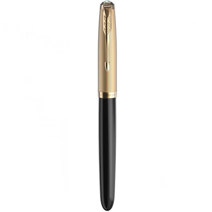 Ручка перьевая Parker 51 Premium Black GT FP18 F 57 011