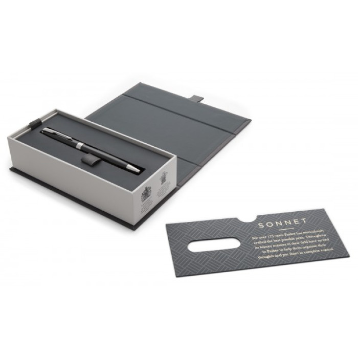 Ручка кулькова Parker SONNET 17 Black Lacquer CT BP 86 132
