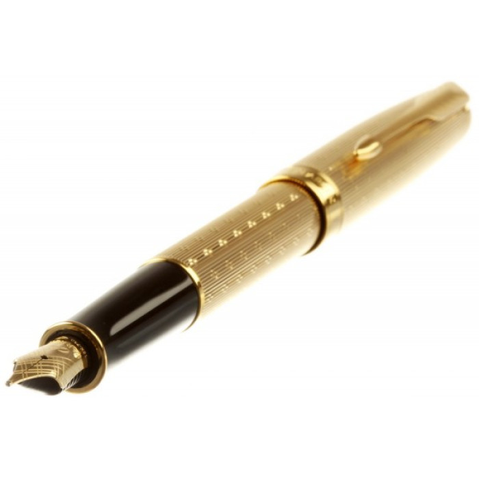 Перова ручка Parker Sonnet Chiselled Gold GT FP 85 412G