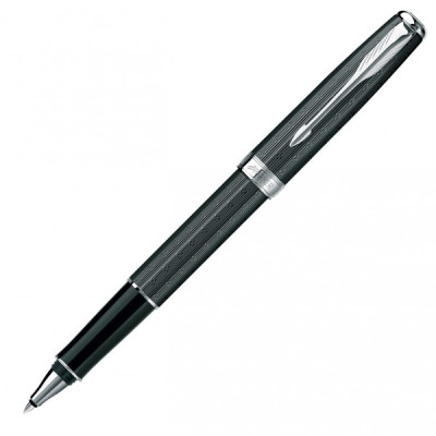 Ручка роллер Parker Sonnet Chiselled Carbon PT RB 85 422K
