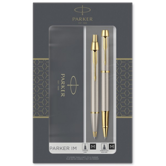 Набір ручек Parker IM Brushed Metal GT RB+BP DUOSETS 20 392Tb19