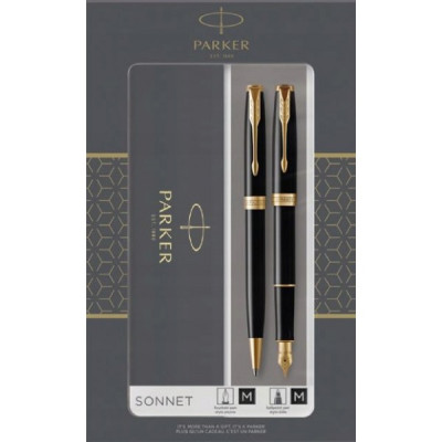 Набор ручек Parker SONNET 08 Laque Black FP+BP DUOSETS 86 092b19
