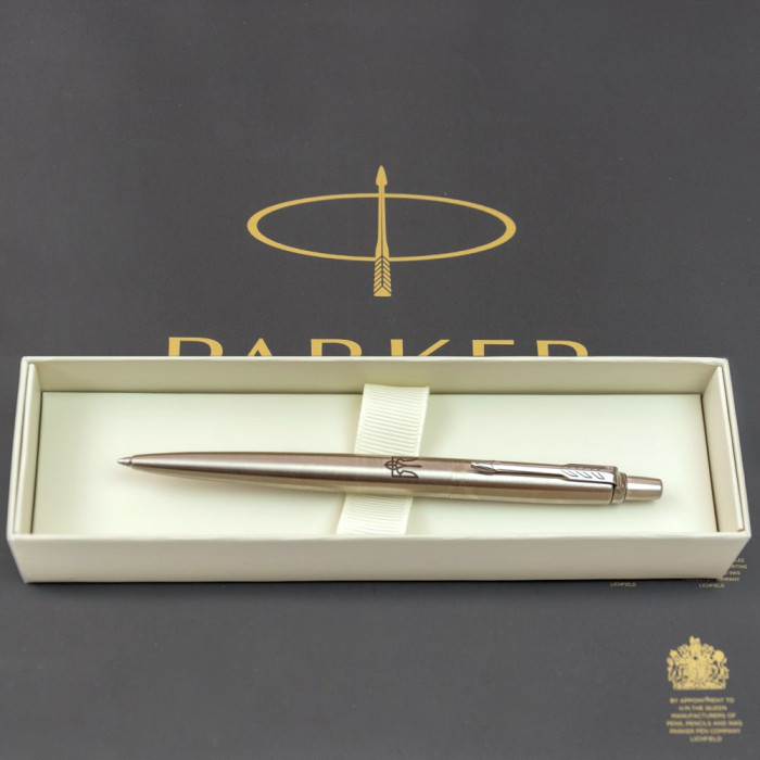 Ручка кулькова Parker JOTTER UKRAINE Stainless Steel CT BP Тризуб + Все буде Україна! 16132_T214b