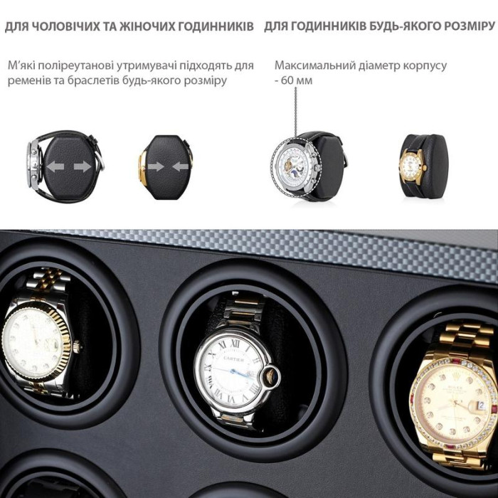 Скринька для підзаводу годинників ROTHENSCHILD S206LT-P-5V-M