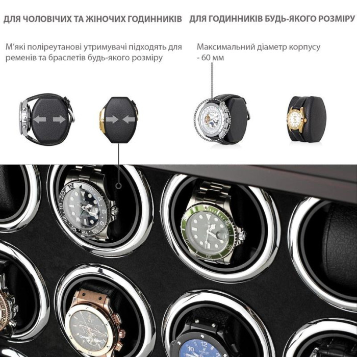 Шкатулка для підзаводу 16-ти годинників Rothenschild RS-LTG8016EF-D