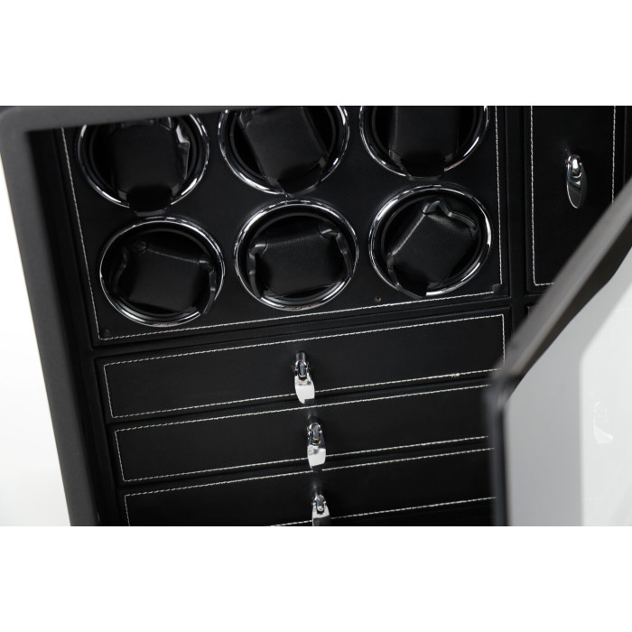 Сейф Salvadore для підзаводу 6 годинників Mini Black Safe