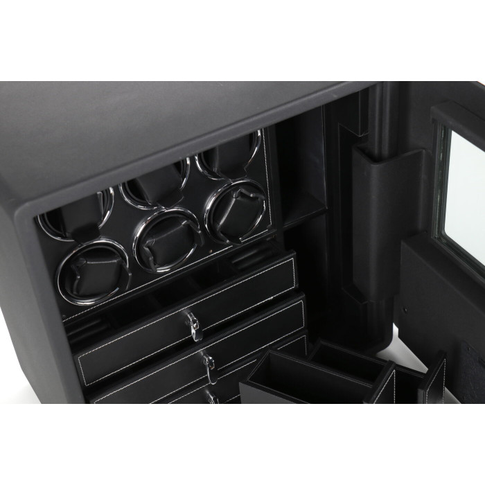 Сейф Salvadore для підзаводу 6 годинників Mini Black Safe