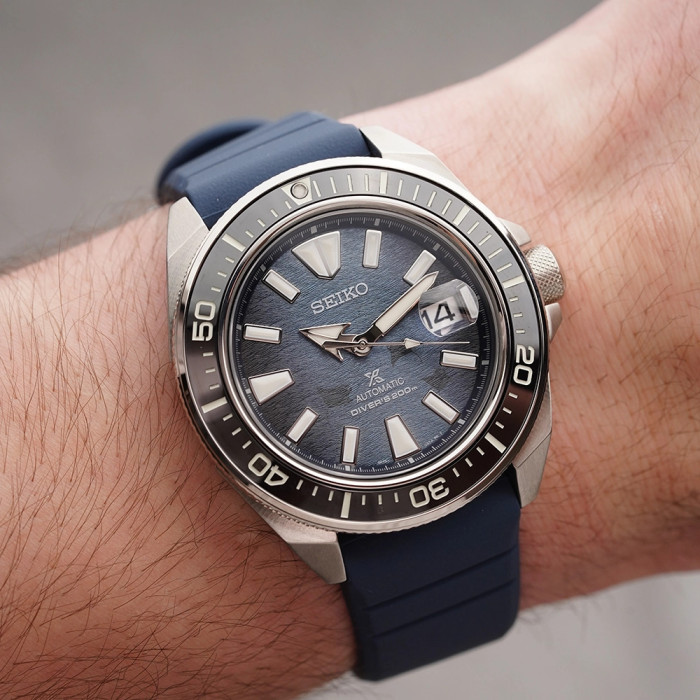 Годинник SEIKO PROSPEX KING SAMURAI SAVE THE OCEAN DARK MANTA RAY SRPF79K1