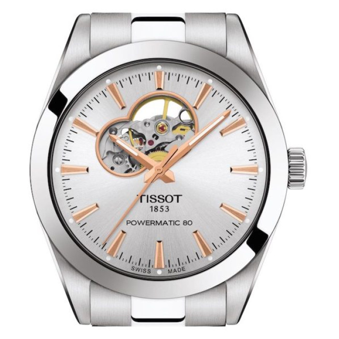 Годинник Tissot Gentleman Powermatic 80 Open Heart T127.407.11.031.01