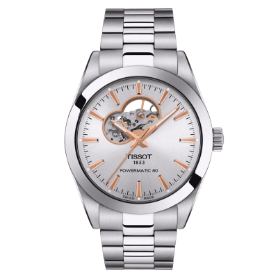 Годинник Tissot Gentleman Powermatic 80 Open Heart T127.407.11.031.01
