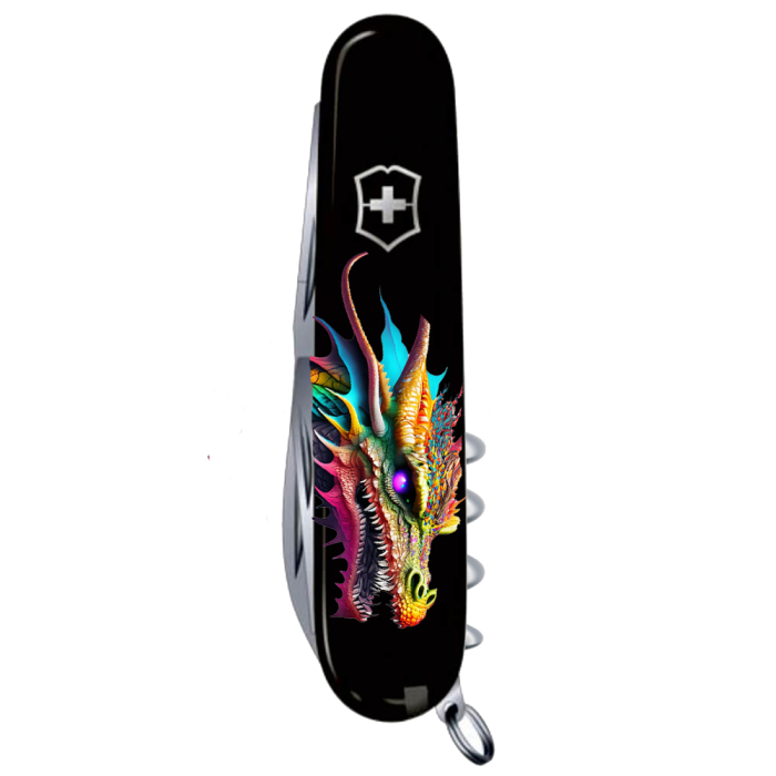 Ніж Victorinox Spartan Zodiac 91мм/12функ/чорн /Яскравий дракон Vx13603.3_Z3330u	
