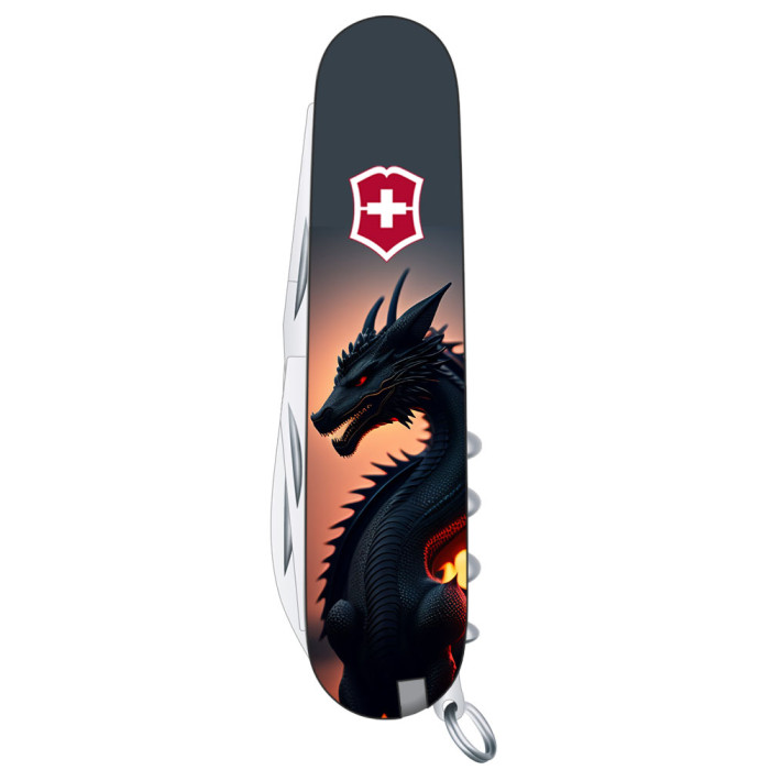 Ніж Victorinox Climber Zodiac 91мм/14функ /Дракон в променях сонця Vx13703.3_Z3270p