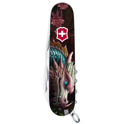 Нож Victorinox Climber Zodiac 91мм/14функ /Лазурний дракон Vx13703.3_Z3290p